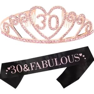 30th Birthday Tiara &  Sash